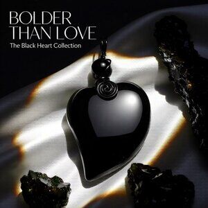 Big! BIG!!! Massive Black Jasper Heart Pendant | Love Grief Loss Goth Witch Ero